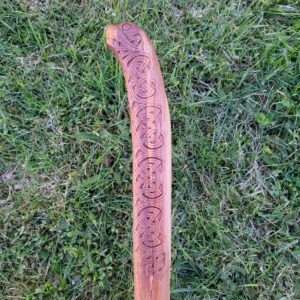 Walkingstaff Orm carved nordic pattern 2
